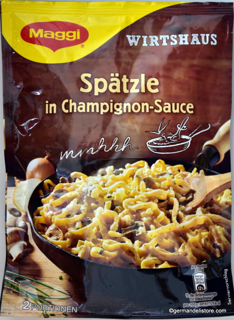 German Spaetzle with Mushroom Sauce - Jägerspätzle