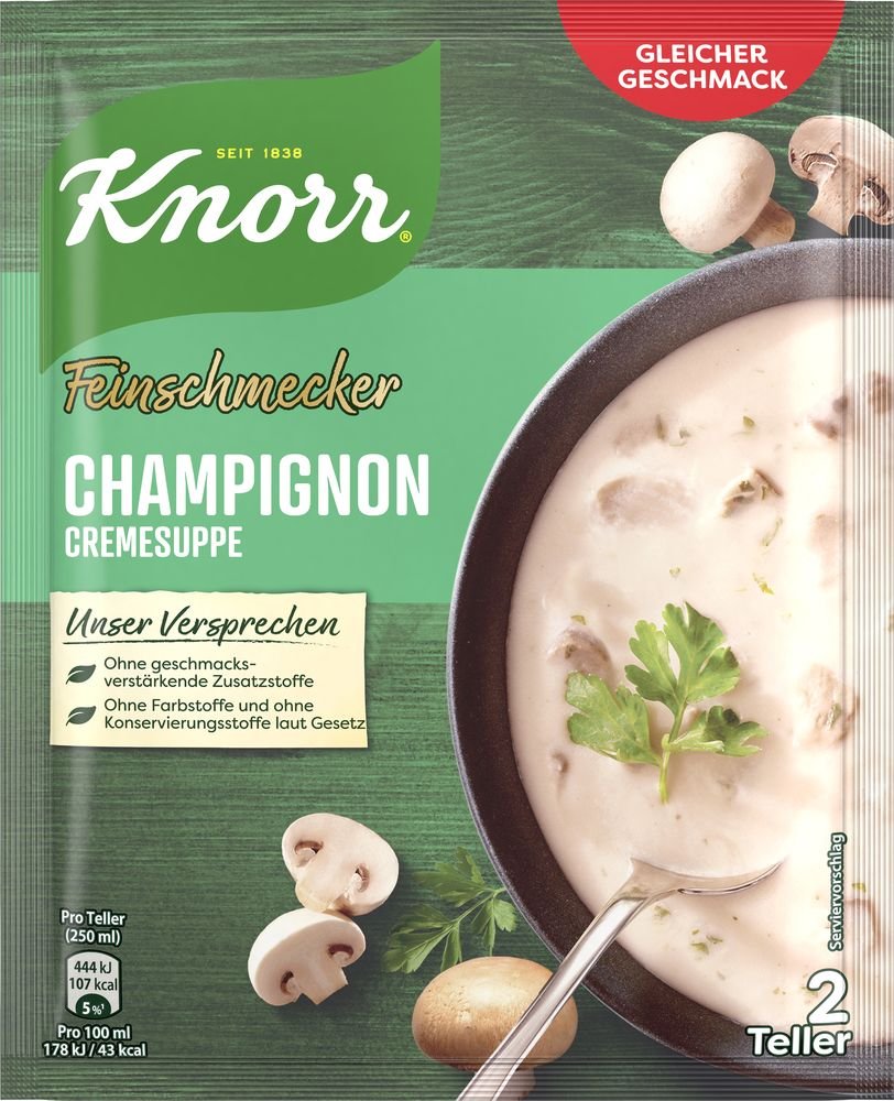 Cremesuppe - HOYER Knorr Feinschmecker IMPORTS Champignon